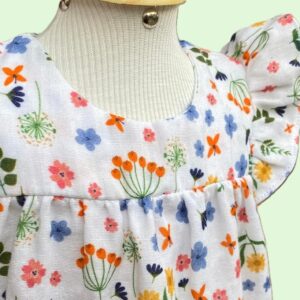 Vestido Bebê Jardim Florido